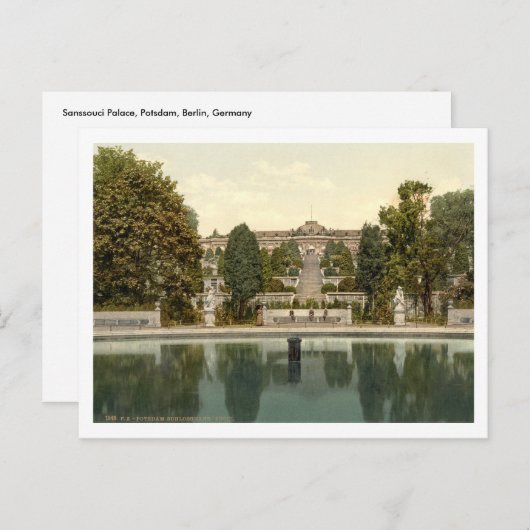Sanssouci Palace, Potsdam, Berlijn, Duitsland Briefkaart (Voorkant / Achterkant)