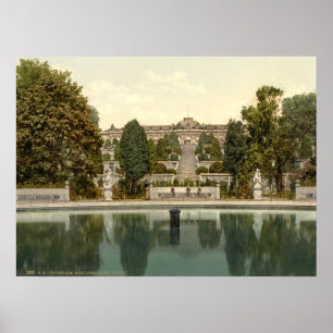 Sanssouci Palace, Potsdam, Berlijn, Duitsland Poster