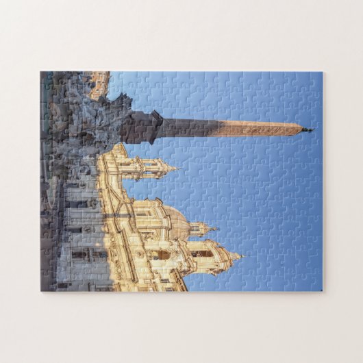 Sant Agnese kerk bij de Piazza Navona - Rome Legpuzzel (Horizontaal)