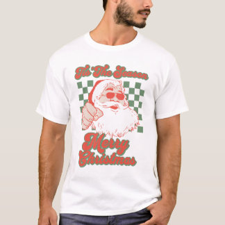 Sant Claus Vrolijk Kerstfeest T-shirt