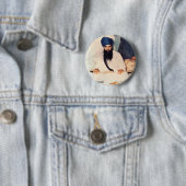 Sant Jarnagel Singh Ji Khalsa Bhindranwale Ronde Button 5,7 Cm (In situ)
