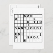 Sant Jordi doku Briefkaart (Voorkant / Achterkant)