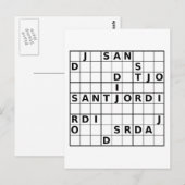Sant Jordi doku Briefkaart (Voorkant / Achterkant)
