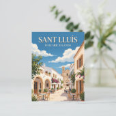 Sant Lluís Spanje Briefkaart (Staand voorkant)