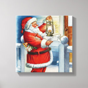 Santa 001 canvas afdruk