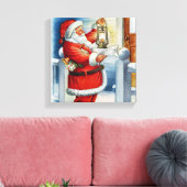 Santa 001 canvas afdruk (Insitu (Woonkamer))
