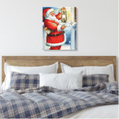 Santa 001 canvas afdruk (Insitu (Slaapkamer))