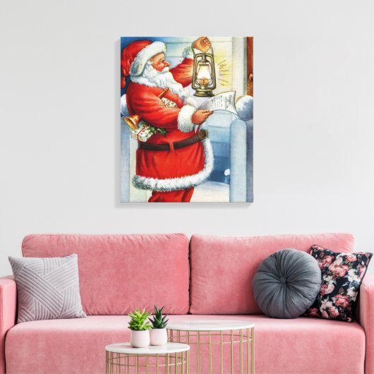 Santa 001 canvas afdruk (Insitu (Woonkamer))