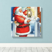 Santa 001 canvas afdruk (Insitu (Houten vloer))