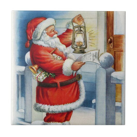 Santa 001 tegeltje (Voorkant)