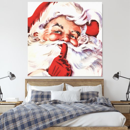 Santa 003 canvas afdruk (Insitu (Slaapkamer))