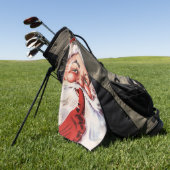 Santa 003 golfhanddoek (Groen)