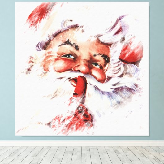 Santa 023 canvas afdruk (Insitu (Houten vloer))