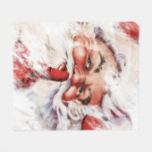 Santa 023 fleece deken (Voorkant (Horizontaal))