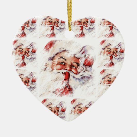 Santa 024 keramisch ornament (Voorkant)