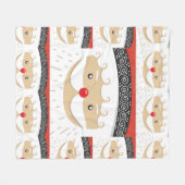 Santa 027 fleece deken (Voorkant (Horizontaal))