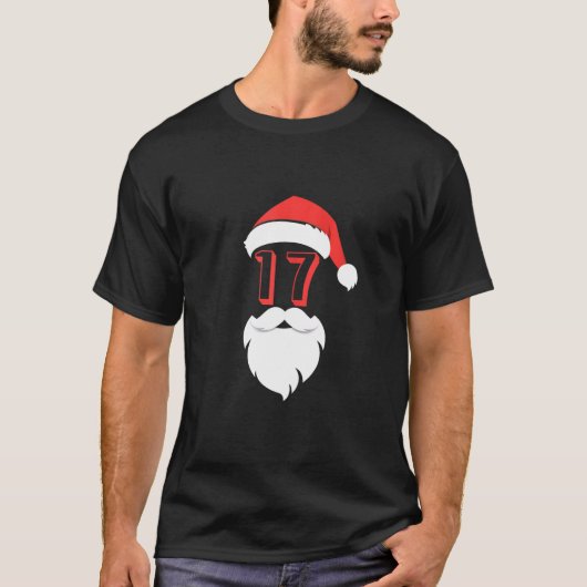 Santa 17 jaar oud grafisch T-shirt - 17e verjaarda (Voorkant)