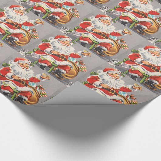  Santa 1950 Cadeaupapier (Hoek)