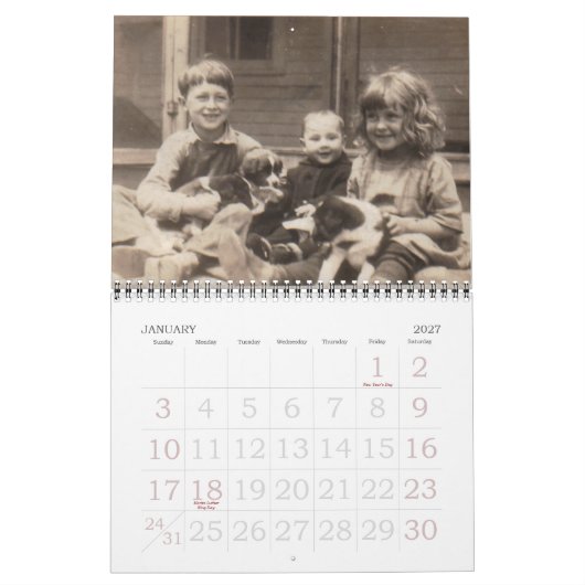 Santa 1, Prettige feestdagen!, 2007 Kalender (Jan 2027)