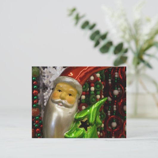 Santa 3 feestdagenkaart (Staand voorkant)