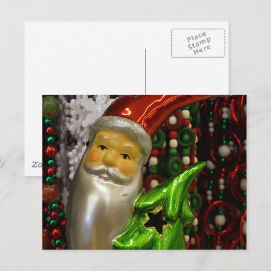 Santa 3 feestdagenkaart (Voorkant / Achterkant)