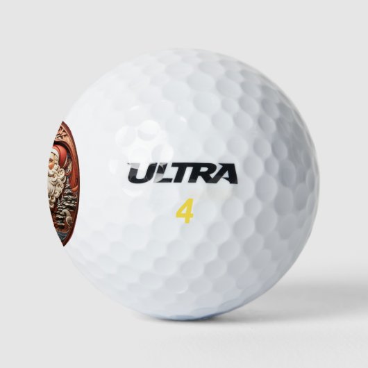Santa 3D golfballen (Logo)