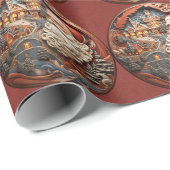 Santa 3D inpakpapier (Rol Hoek)