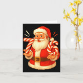 Santa 67 Candy Cane Six Seven Santa Claus Funny Ch Kaart (Gele Bloem)