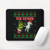 Santa 67 Christmas Ugly Sweater Fingers Six Seven  Muismat (Met muis)