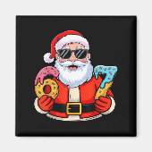 Santa 67 Ice Cream Drip Christmas  Magneet (Voorkant)