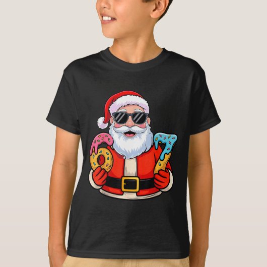 Santa 67 Ice Cream Drip Christmas  T-shirt (Voorkant)