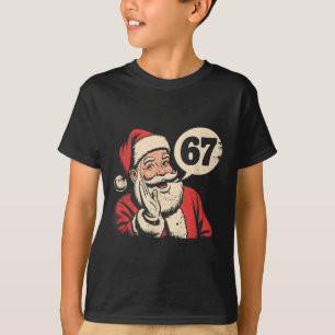 Santa 67 Kerstmis Six Seven Meme T-shirt