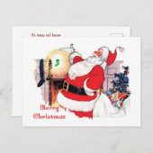 Santa aankondiging Baby op de weg Briefkaart (Voorkant / Achterkant)