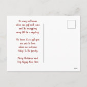 Santa aankondiging Baby op de weg Briefkaart (Achterkant)