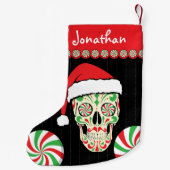 santa , aanpasbaar voor suiker kleine kerstsok (Achterkant)