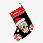 santa , aanpasbaar voor suiker kleine kerstsok (Achterkant (Hangend))