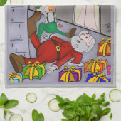 Santa Accident keukenhanddoek (Gevouwen)