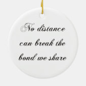 Santa Acrostic Christmas Holiday Feestelijke Cheer Keramisch Ornament (Achterkant)