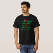 Santa Acrostic Christmas Holiday Feestelijke Cheer T-shirt (Voorkant volledig)