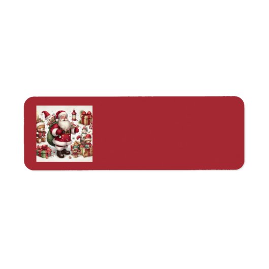 Santa Adresetiketten Etiket (Voorkant)