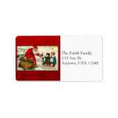 Santa Adresetiketten Etiket (Voorkant)