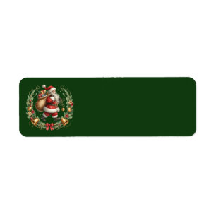 Santa Adresetiketten Etiket
