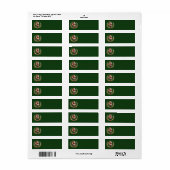  Santa Adresetiketten Etiket (Full Sheet)