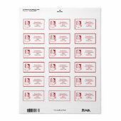  Santa Adresetiketten Etiket (Full Sheet)