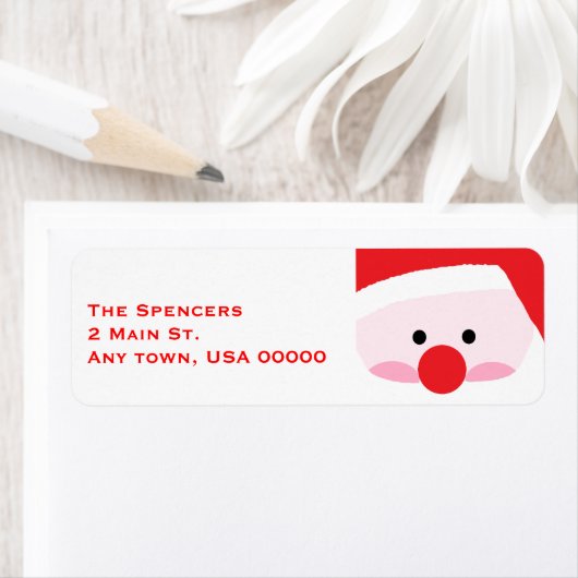 "Santa" Adresetiketten Etiket (Insitu)