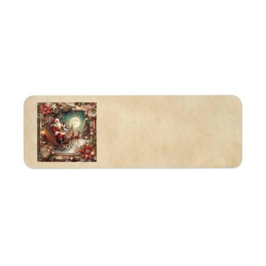 Santa Adresetiketten Etiket (Voorkant)