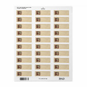Santa Adresetiketten Etiket (Full Sheet)