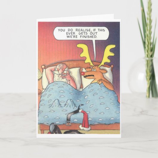 Santa Affair Feestdagen Kaart (Voorkant)