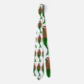 santa afrika zwarte merman kerstman mermaid stropdas (Voorkant)