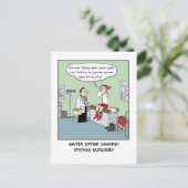 Santa After Gastric Bypass | Vreemde kerstfeestdag Feestdagenkaart (Staand voorkant)